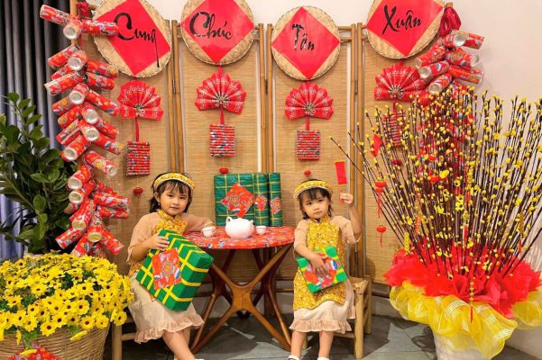 25+ Mẫu trang trí tết mầm non đẹp 42 trang trí tết mầm non