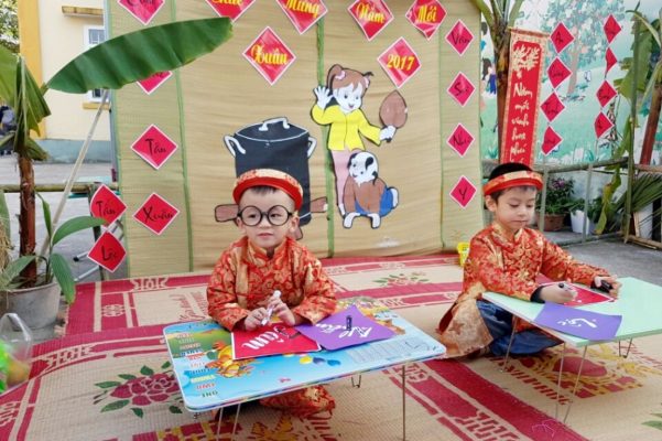 25+ Mẫu trang trí tết mầm non đẹp 44 trang trí tết mầm non