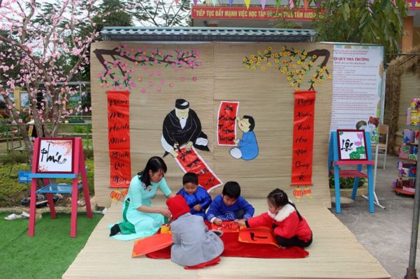 25+ Mẫu trang trí tết mầm non đẹp 43 trang trí tết mầm non