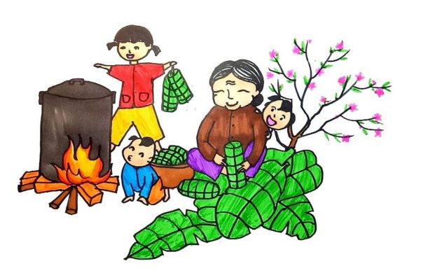 25+ Mẫu trang trí tết mầm non đẹp 56 trang trí tết mầm non