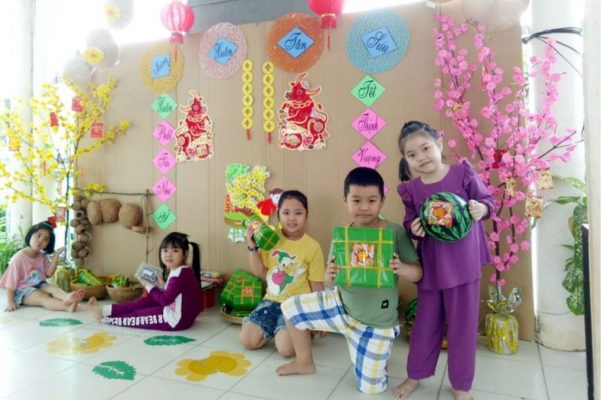 25+ Mẫu trang trí tết mầm non đẹp 74 trang trí tết mầm non
