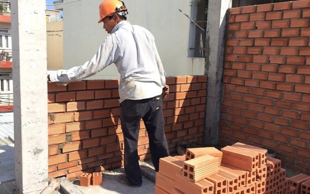giá gạch xây không trát