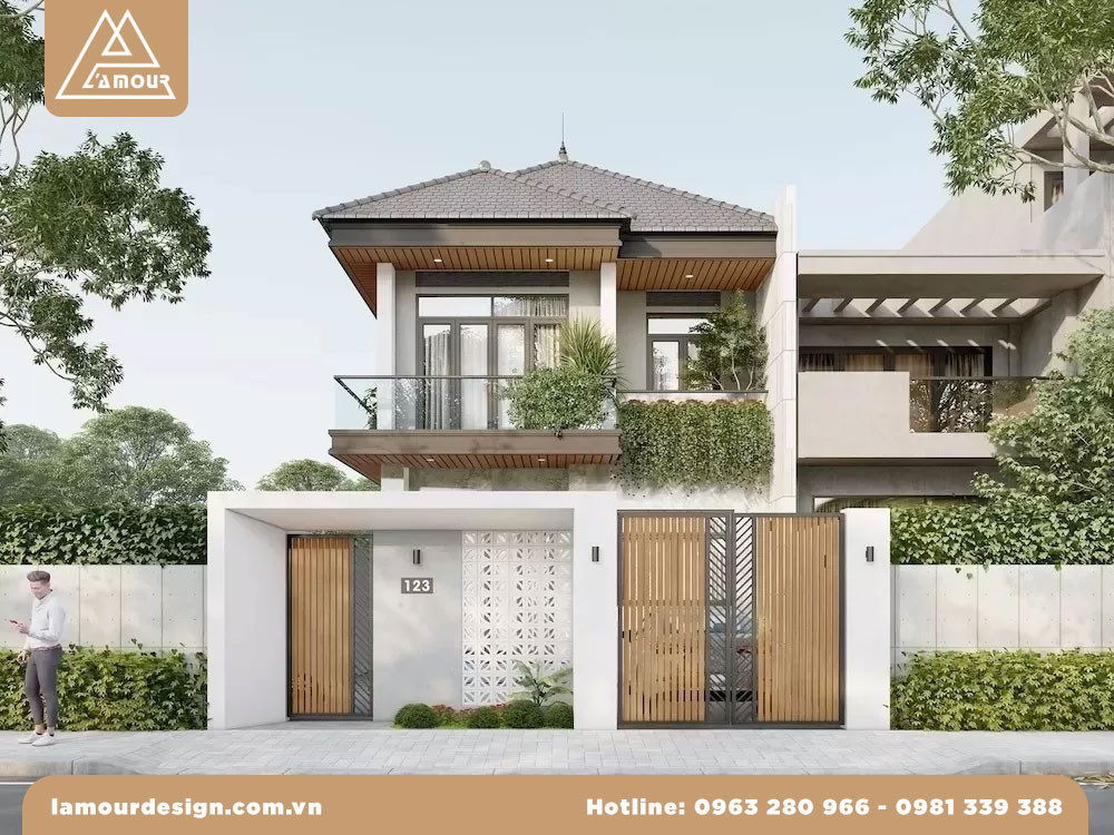 Mặt tiền nhà phố 8m 2 tầng