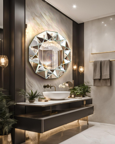 Hướng dẫn cách lựa chọn gương phòng tắm đẹp, bền và chuẩn phong thủy 8 Gương phòng tắm