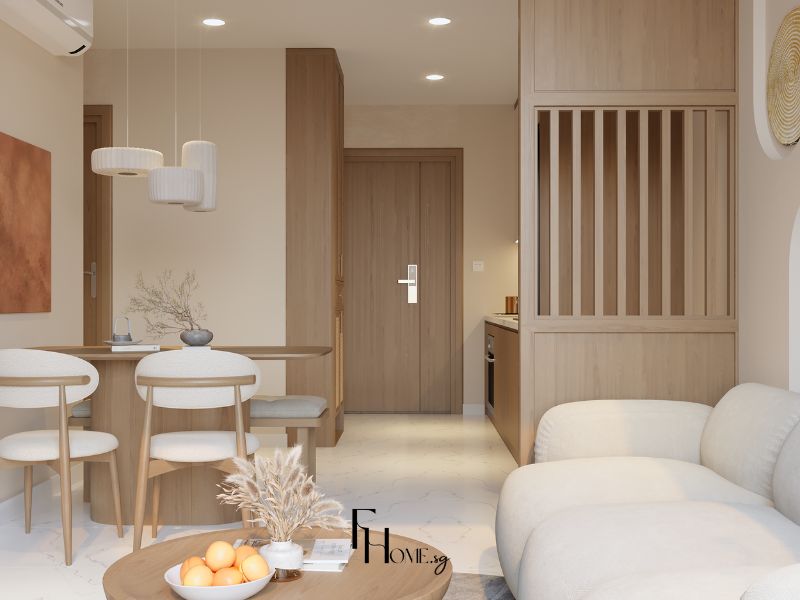Nguyên tắc phối màu trong thiết kế nội thất theo phong thuỷ 12 Tông màu nâu be cho gia chủ mệnh thổ